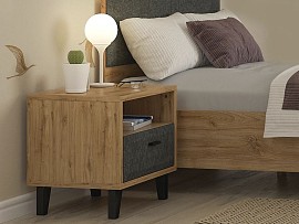 Тумба прикроватная Грейс KOM1S