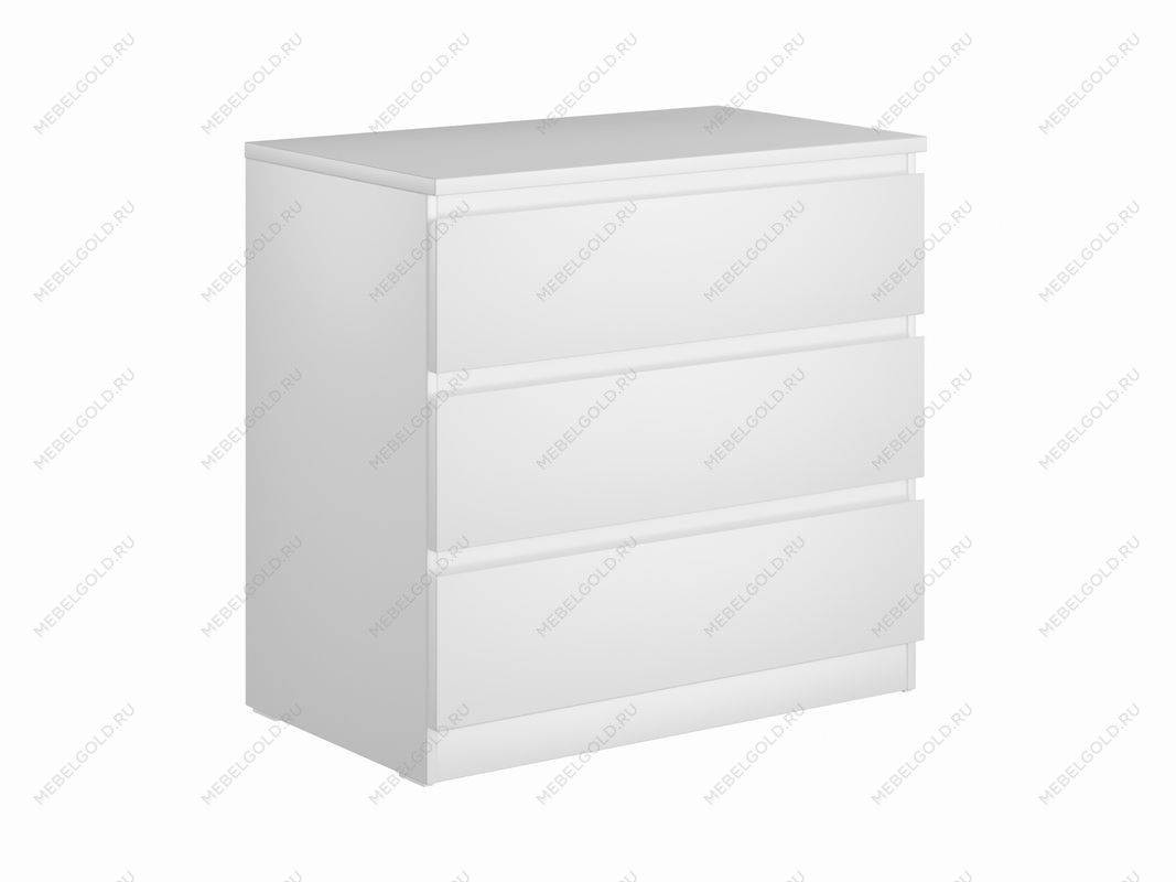 МАЛЬТА комод ИКЕА / IKEA 3 ящика 80х76 белый | изображение 1