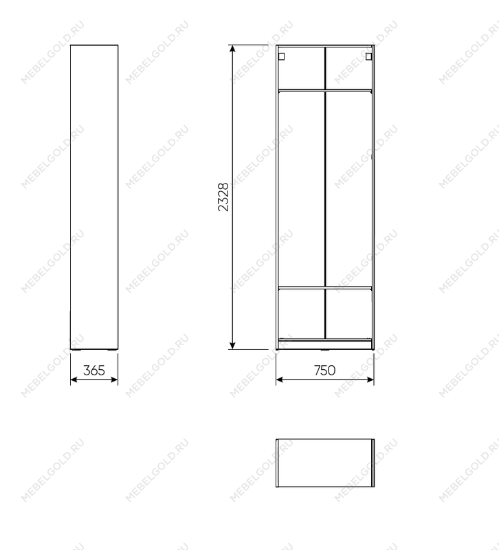 МАКС стеллаж 75х36х233 серый | изображение 2