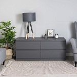 КАСТОР (KULLEN) тумба 4 ящика серая | изображение 4