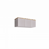 Антресоль для 3-х дверного шкафа Римини СОЛО (Белый/золото) РМАН-1(3)