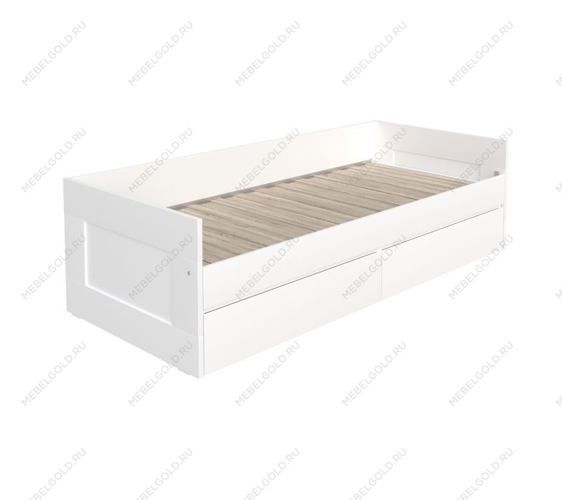 БРИМНЭС / СИРИУС Кровать двухспальная раздвижная ИКЕА / IKEA 90/180х200, белый | изображение 1