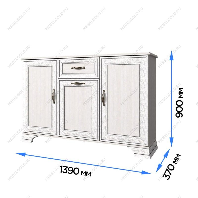 Тумба Тиффани 3D1S вудлайн кремовый - Выставка Балашиха | изображение 2