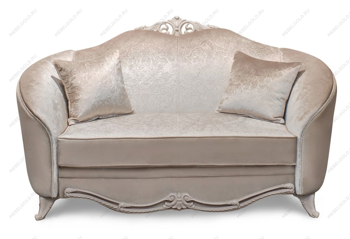 Диван Мокко 2х местный бежевый, французский раскладной механизм | изображение 1