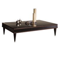 Журнальный столик узкий Римини СОЛО (Орех империя/Серебро) РМСТ-3(s)