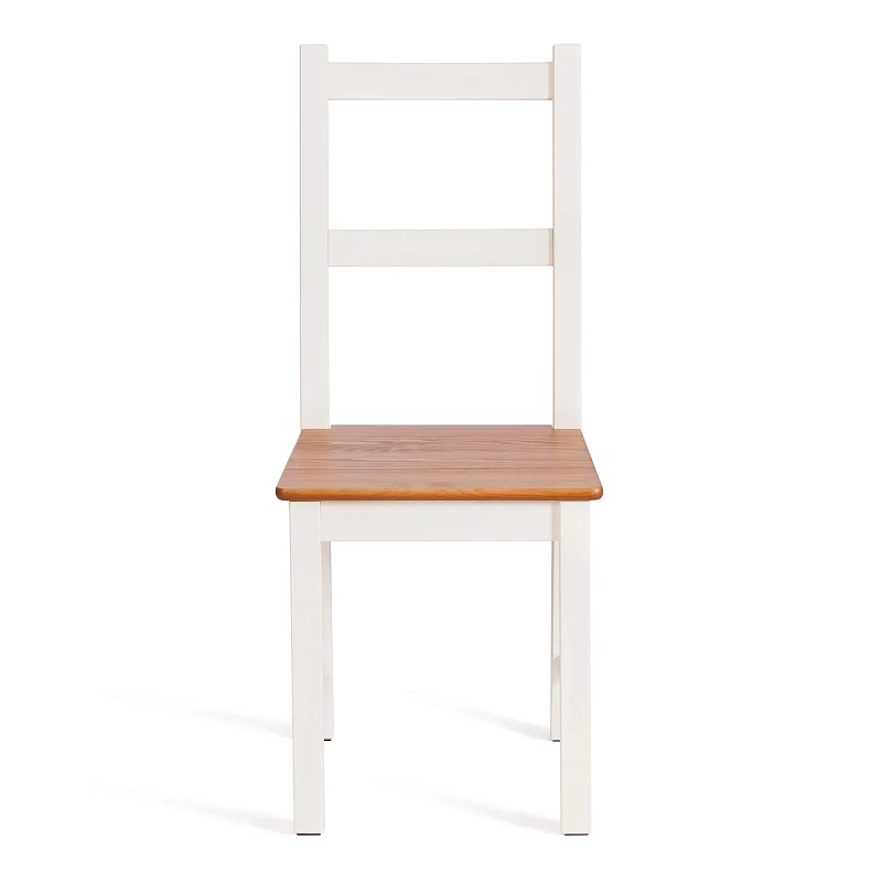 Стул Соната/Sonata chair, массив сосны, 41х50х95 см, антик/белый | изображение 3