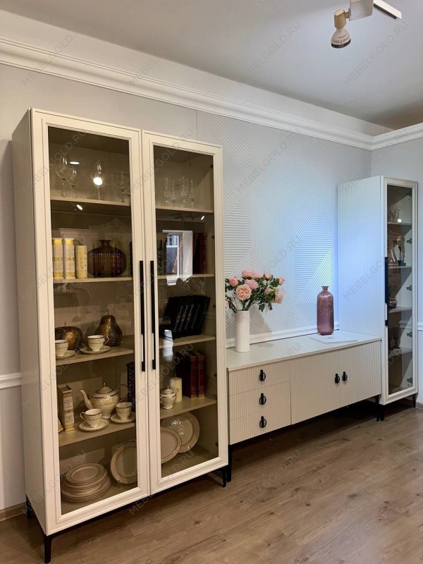 Гостиная Стелла 1+тв+2 светло серый камень | изображение 18