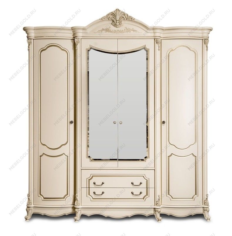 Шкаф Мона Лиза 4-дверный крем | изображение 1