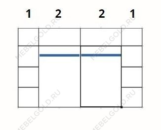 Шкаф Джоконда 6-дверный корень дуба глянец | изображение 1