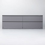 Центральный склад - МАЛЬМ / VARMA Комод ИКЕА / IKEA 4D 160х54х40, серый | изображение 2