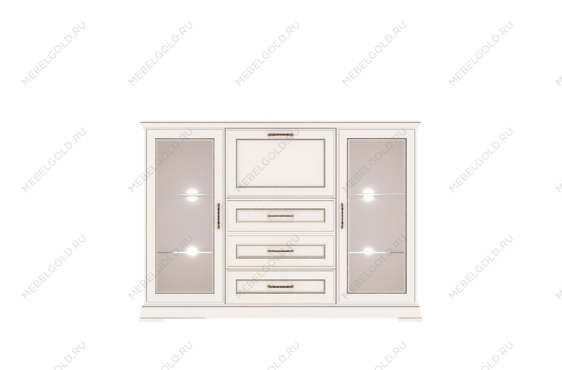 Тумба Флоренция KOM2W3S1B с подсветкой (Персидский жемчуг)