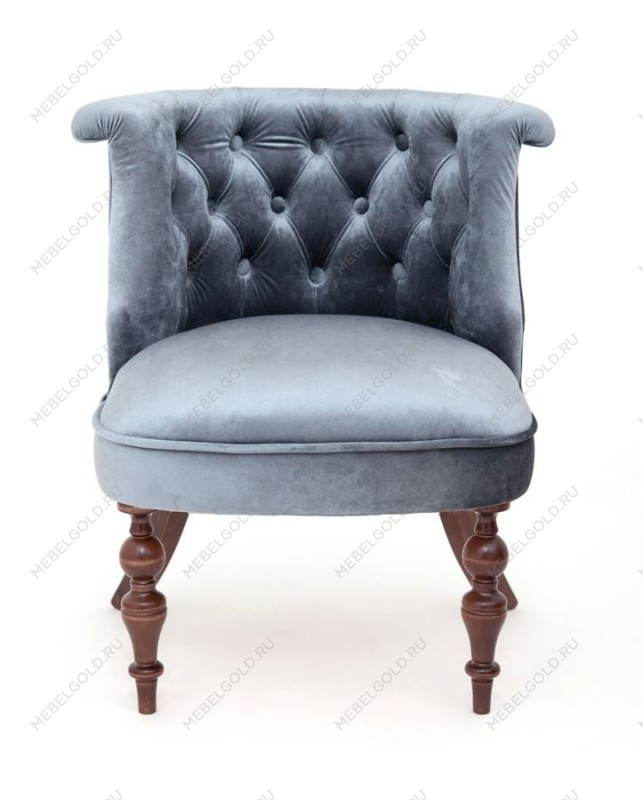 Кресло Бархат (темный тон/25 - грязно-голубой) | изображение 1
