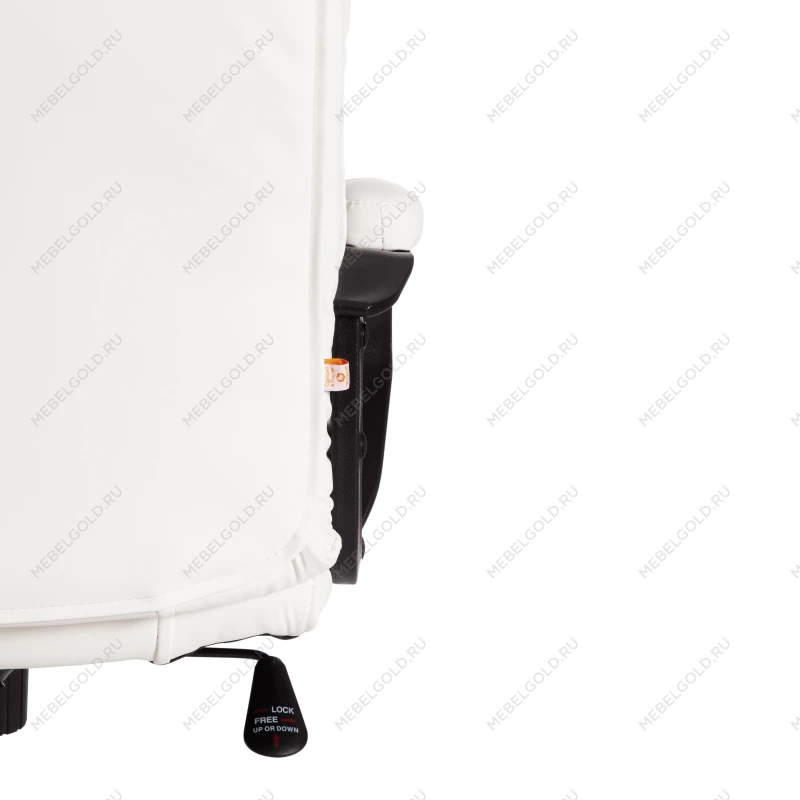 Кресло BERGAMO хром (22), кож/зам, белый, 36-01 | изображение 13