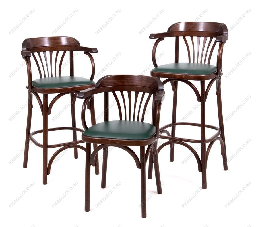 Стул Михаэль мягкий (темный тон, экокожа зеленая) | изображение 8