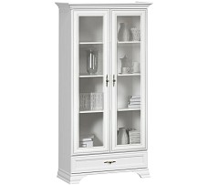 Шкаф с витриной Кентаки REG2W1S белый