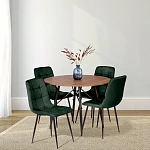 Стул CHILLY (mod. JSC-220), Велюр/металл, 44,5х52,5х88 см, dark green (темно-зеленый) HLR57 / черный | изображение 10