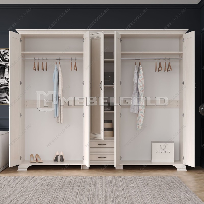 Шкаф Тиффани 5DG2S Z вудлайн кремовый | изображение 3