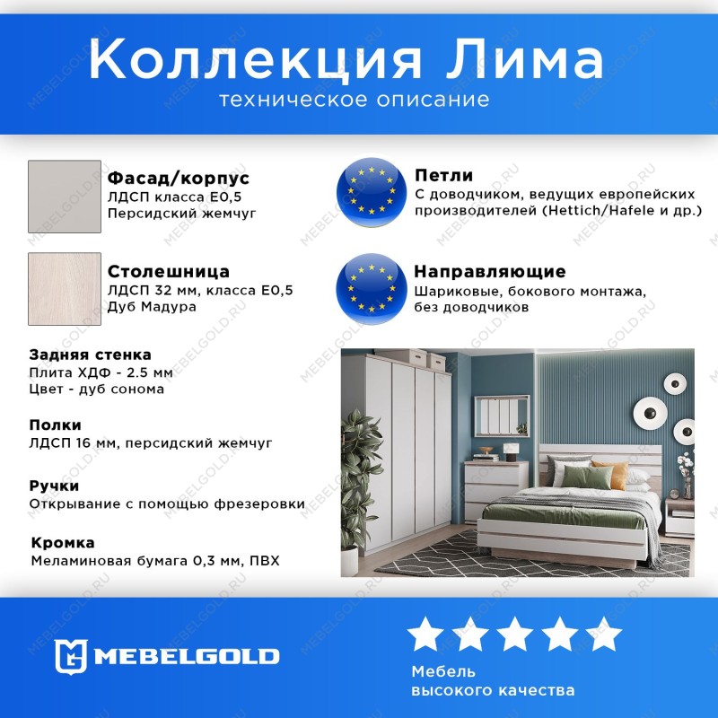 Кровать Лима 180 с подъемником | изображение 1