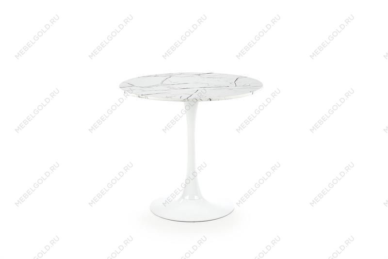 Стол обеденный Halmar DENVER (белый мрамор/белый)