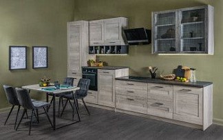 Мебель Дублин (Дуб галифакс белый) для кухни