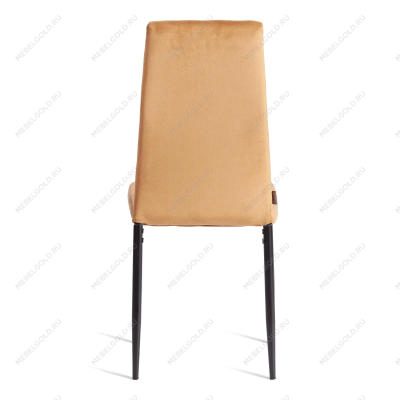 Стул Easy (mod. JSC02-1), металл, флок, 41 х 52 х 96 см, brown (золотисто - коричневый) HLR12 / черный | изображение 3