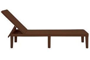 Шезлонг Tweet compact с матрасом, коричневый