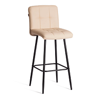 Барный стул Medeo/Медео, экокожа, бежевый, 45х56х113 см