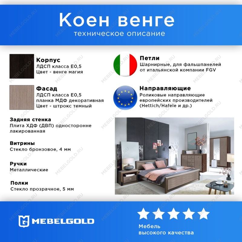 Гостиная Коен Венге/Штрокс 2 | изображение 1