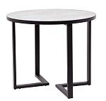 Стол круглый Лофт Зиг-Заг (ЛДСП 32 мм /Мрамор сетте 1468/ кромка чёрная) | изображение 4