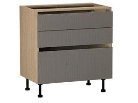 Стол с ящиками СЯ-80, Женева (800*520*870) Дуб Палермо/Серый камень , 22020