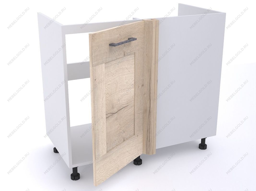 Стол под мойку угловой СМУ-100 левый, Дублин (900*470*820) Дуб галифакс белый, 21614 | изображение 1