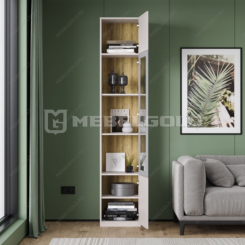 Шкаф с витриной Модерн 1V2D | изображение 3