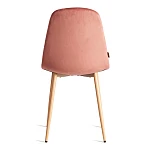 Стул BREEZE (mod. JSC-58), Велюр/металл, 44 х 53 х 86 см, Coral (коралловый) HLR44 / натуральный | изображение 3