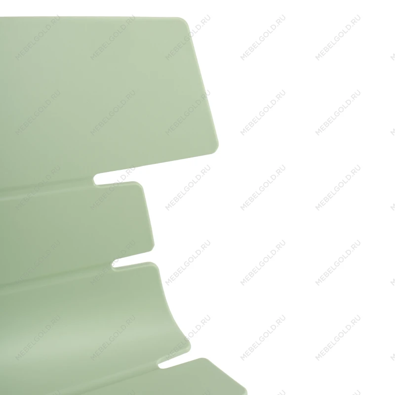 Стул HANSEN (mod. 622N)/1 шт. в упаковке, пластик/металл/эко кожа, 51х47х80 см, высота до сиденья 45 см, фисташковый/черный | изображение 4