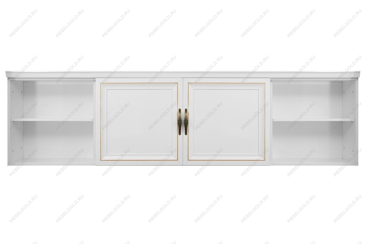 Секция навесная мост Натали белый глянец | изображение 1