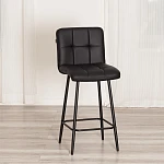 Полубарный стул Medeo/Медео, экокожа, черный, 42х56х102 см | изображение 13