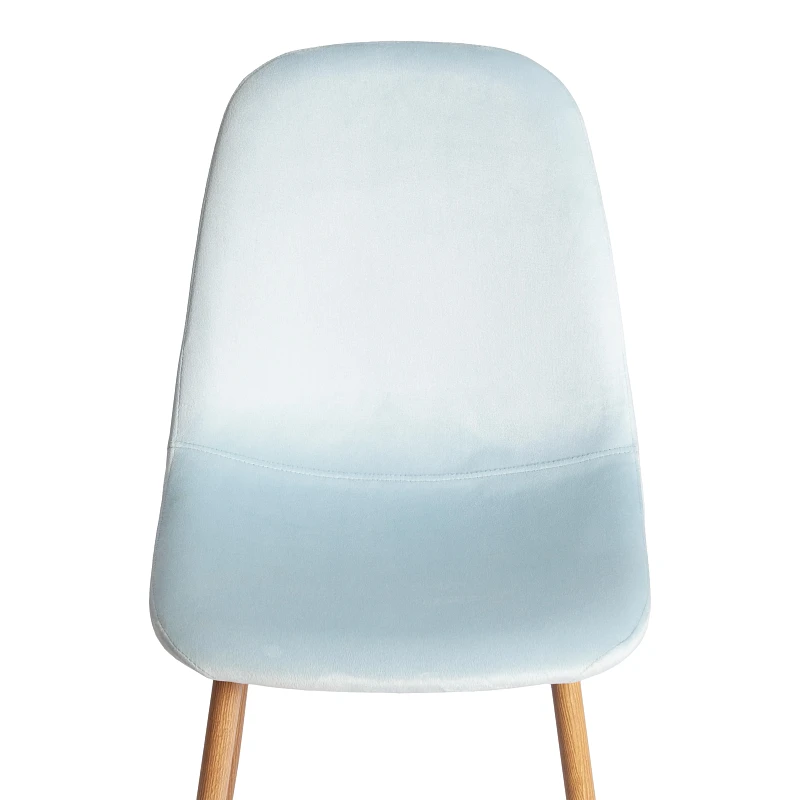 Стул BREEZE (mod. 4724), Велюр/металл, 44 х 53 х 87 см, Aquamarine (аквамарин) HLR16 / натуральный | изображение 6