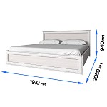 Кровать Тиффани 180 вудлайн кремовый | изображение 2