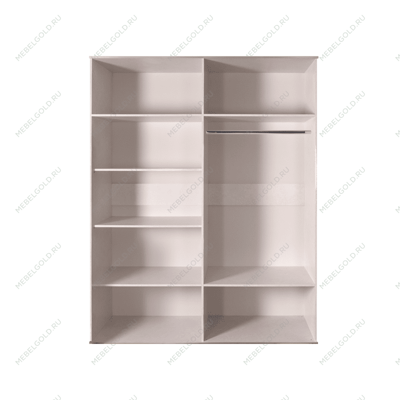 Шкаф 4-х дв. для платья и белья Диора слоновая кость/золото ДШ2/4 | изображение 1