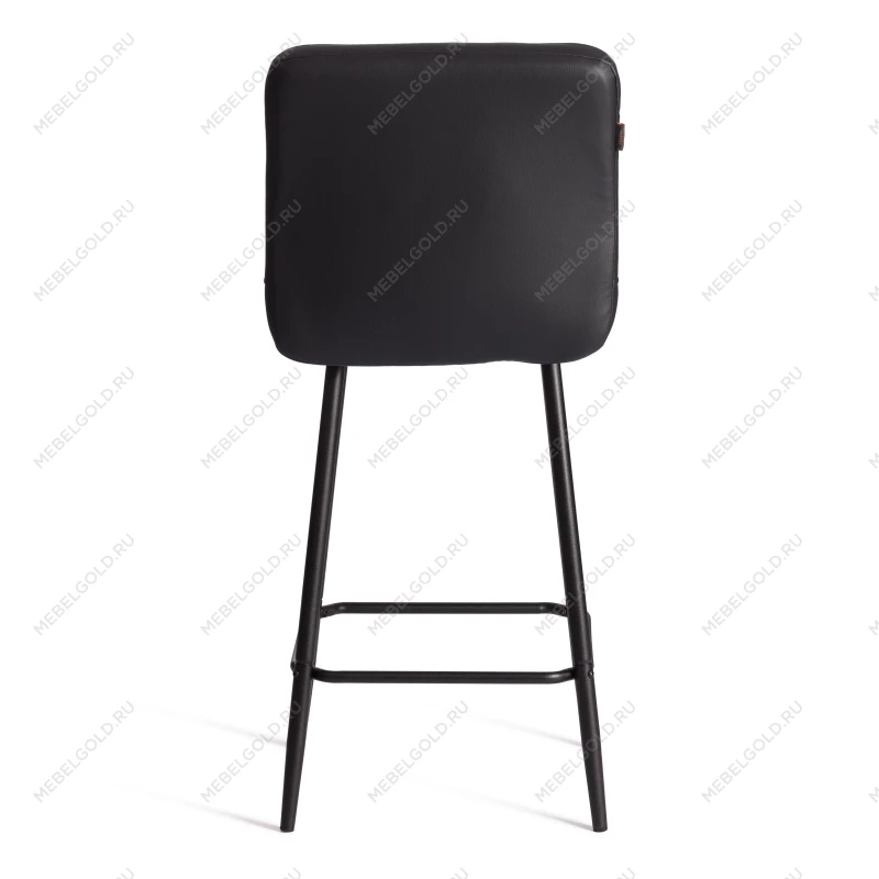 Полубарный стул Medeo/Медео, экокожа, черный, 42х56х102 см | изображение 3