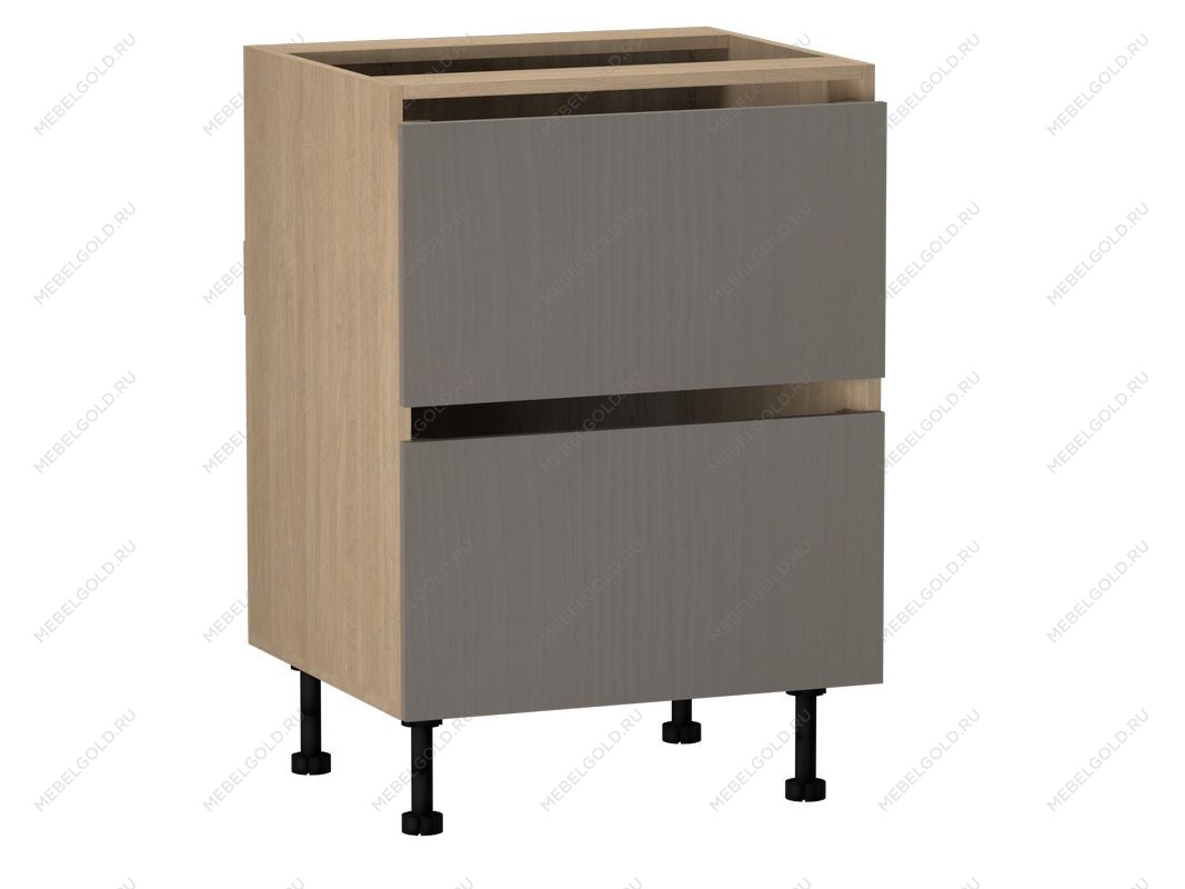 Стол с ящиками СЯ-60 (2), Женева (600*520*870) Дуб Палермо/Серый камень , 22022