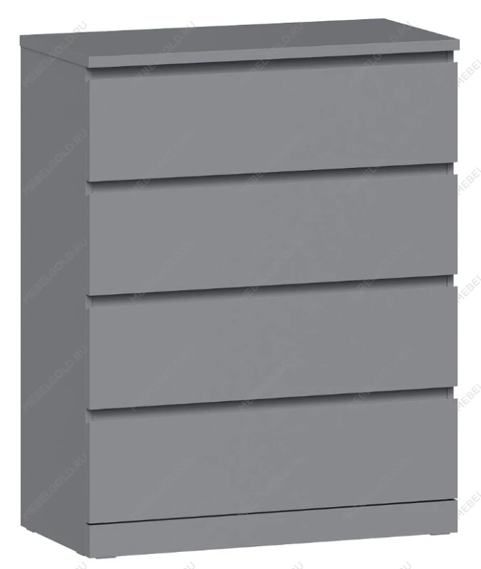 МАЛЬМ / VARMA Комод ИКЕА / IKEA 4 80х100х40, серый