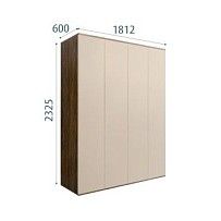 Шкаф 4-х дверный Bogemia Woodline Air (Ваниль) БМШ2/4(0)