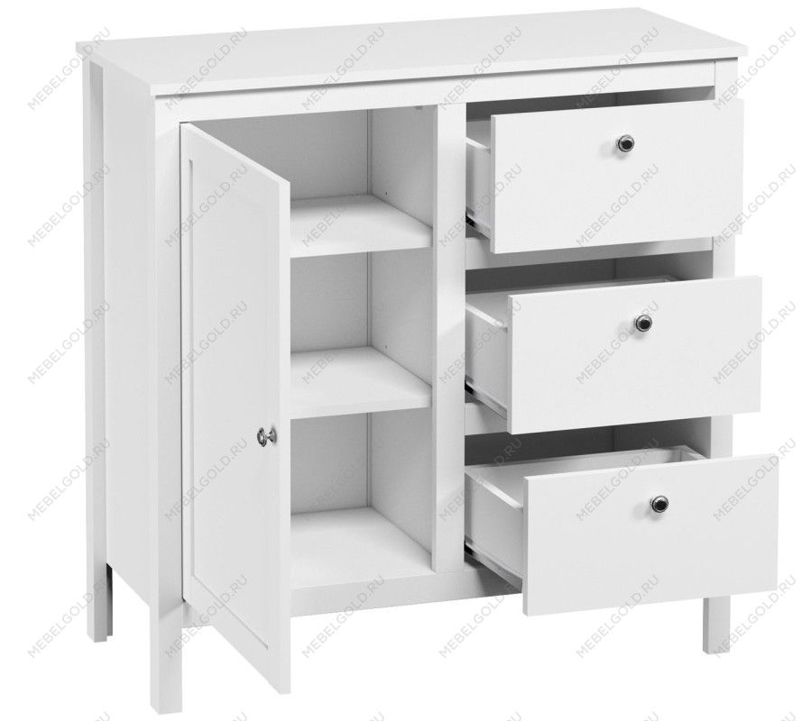 Тумба Ева (Хельга) KOM1D3S/95 белый | изображение 2