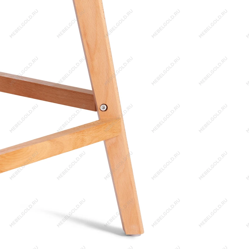 Стул барный TULIP BAR (mod. C1014H-1), пластик/дерево, 42 х 47,5 х 104 см, Black (Черный) 3010/ натуральный | изображение 9