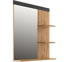 Полка настенная с зеркалом Грейс LUS 80