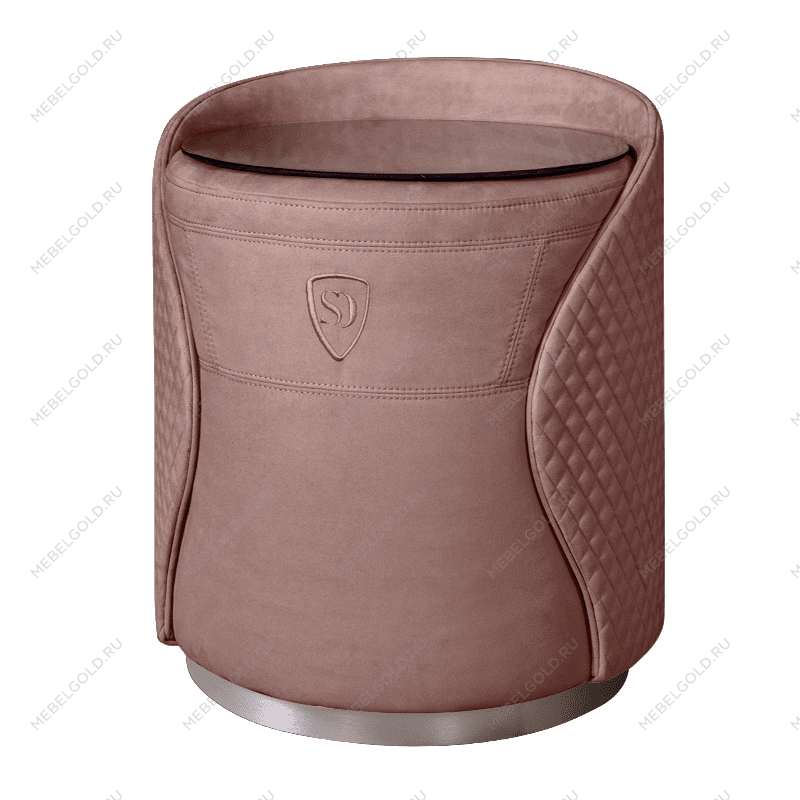 Пуф-тумба Пепельно Розовый (новабук) серебро Sweet dreams PS-101
