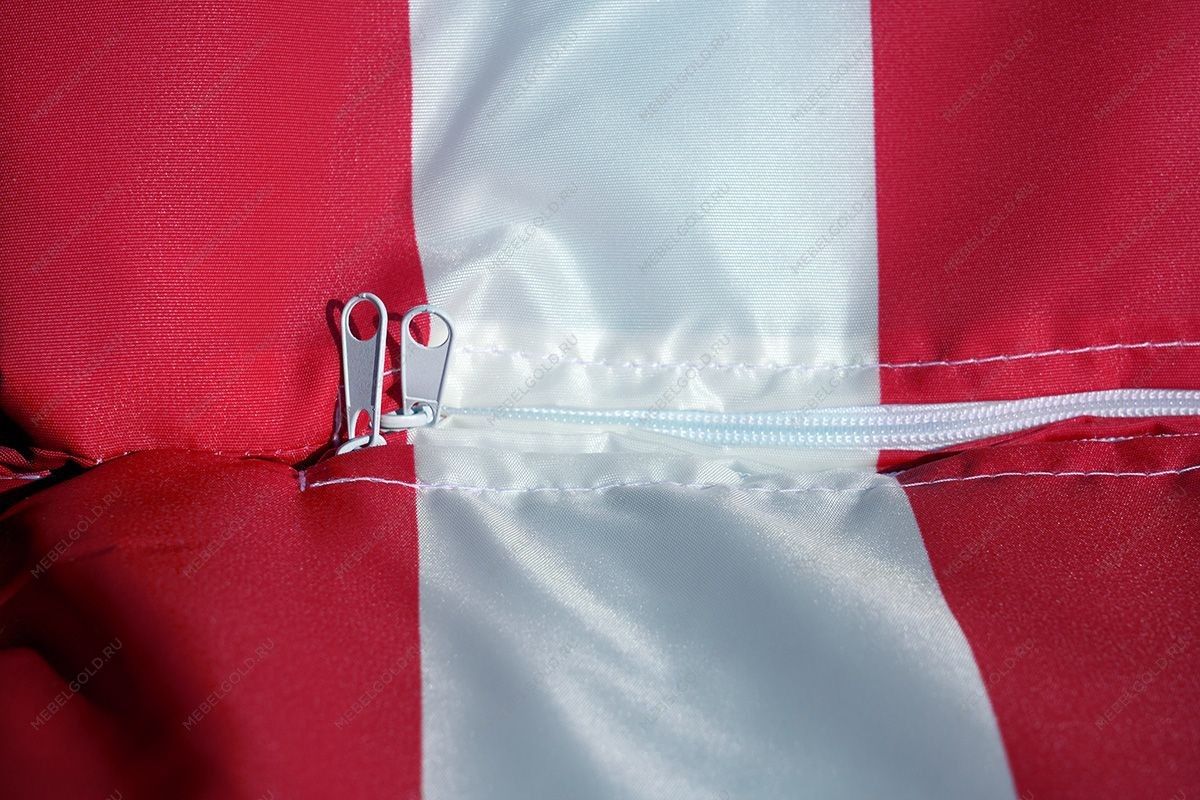 Матрац 710*570/1130*570мм с вертикальной подушкой (бело-красный) Premium | изображение 8