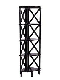 Этажерка-стеллаж угловая Джульетта-4 (венге)