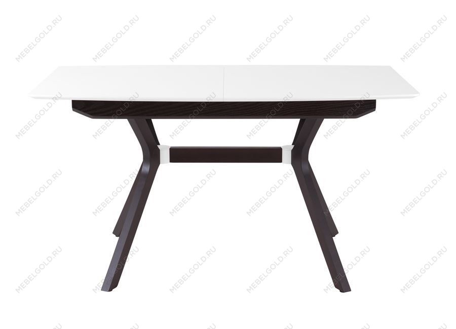 Стол Пекин (1400*820+400/цвет столешницы Белый/цвет ножек Венге) | изображение 3